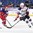 BUFFALO, NEW YORK - JANUARY 2: USA's Joey Anderson #13 and Russia's Artur Kayumov #28 chase down the loose puck during quarterfinal round action at the 2018 IIHF World Junior Championship. (Photo by Matt Zambonin/HHOF-IIHF Images)

